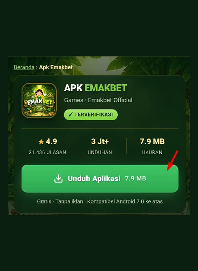 Tombol Unduh Aplikasi di halaman APK EMAKBET