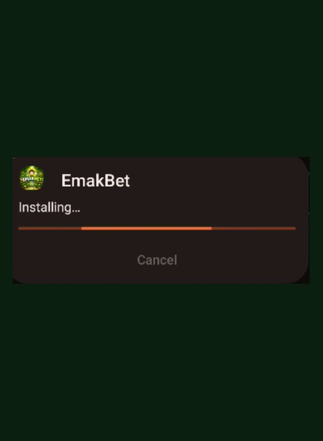 Proses pemasangan aplikasi EmakBet sedang berjalan